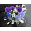 栃木県宇都宮市花裕生花店の花　ブルーアレンジ